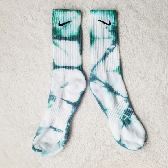 NIKE Socks Custom Aqua Tie dye - Picture 3 of 3